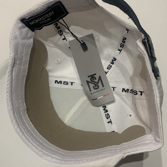 White Monastery Couture Designer Hat - Picture 9 of 10